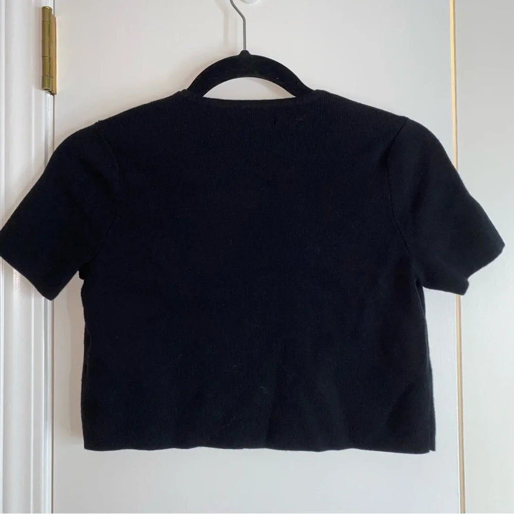 Kendall & Kylie Short Sleeve Cardigan Sweater Top - Picture 5 of 9